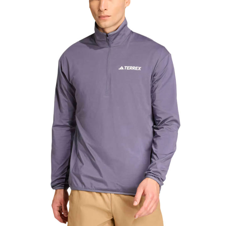Adidas Adidas Terrex Jackets Men's Preloved Violet Stand Collar Moderate Other