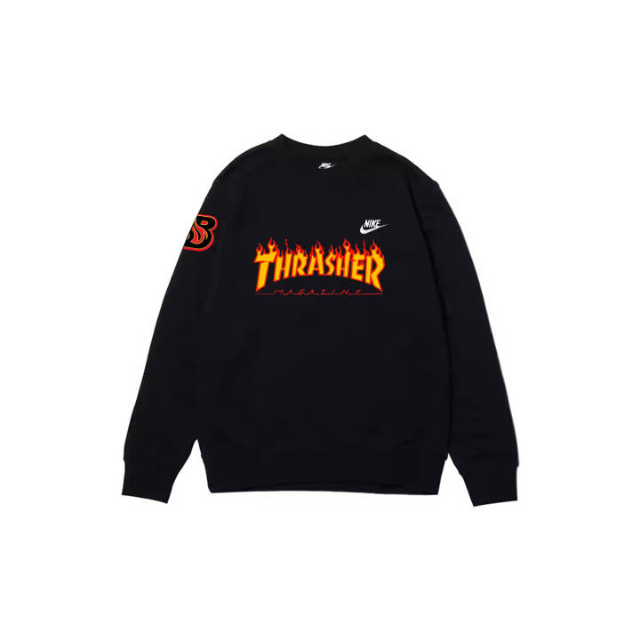 Nike Nike Sweatshirts Men's Black Crew Neck Moderate