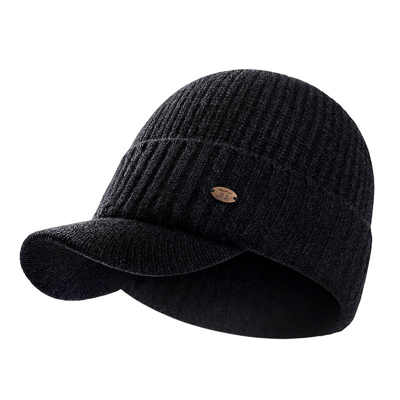 SEPTWOLVES Thermal Windproof Fleece Lined High Quality Cashmere Beanie QPL Men's