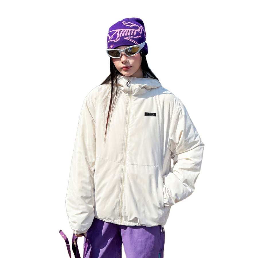 WARRIOR Puffer Jackets Women's Hooded Fleece Lined Puffer Jacket