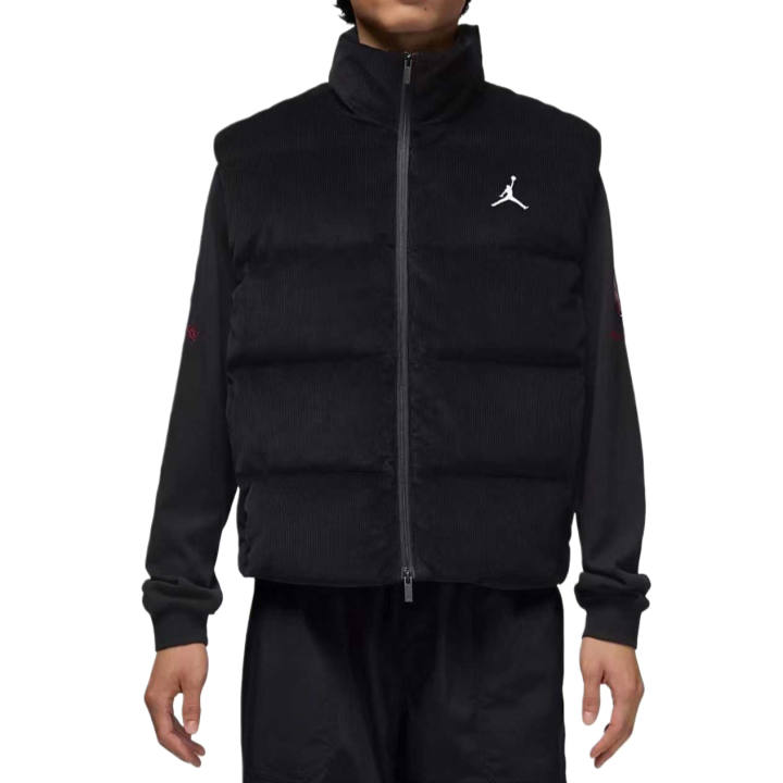 Jordan Jordan logo-embroidery corduroy gilet
