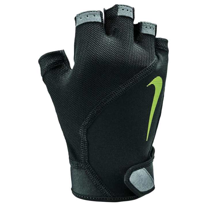 Nike Nike Synthetic Material Sports Gloves Men's Black/Dark Gray/Black/Neon Yellow