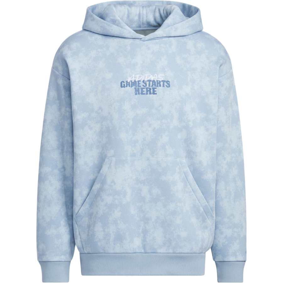 Adidas Adidas BASKETBALL HOODIE Sports Print Comfortable Minimalist Style Soft Skin Friendly Fleece Lined Hooded Sweatshirt