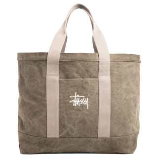 Stussy Cotton One Shoulder Handbag Extra Large Men's Stone Color