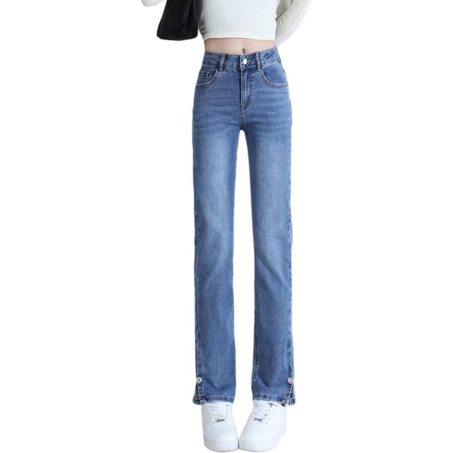 Tonlion Jeans Women's Light Blue Moderate Slim Fit Pants