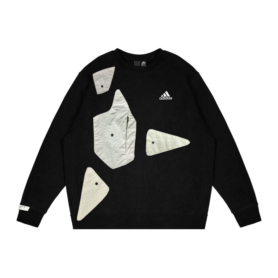 Adidas Adidas LABEL Sweatshirts Unisex Black Crew Neck Moderate Regular
