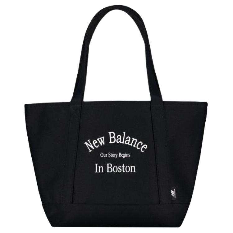New Balance New Balance Fabric Tote Bag, Shopping Bag, Shoulder Bag, Handbag Unisex Black