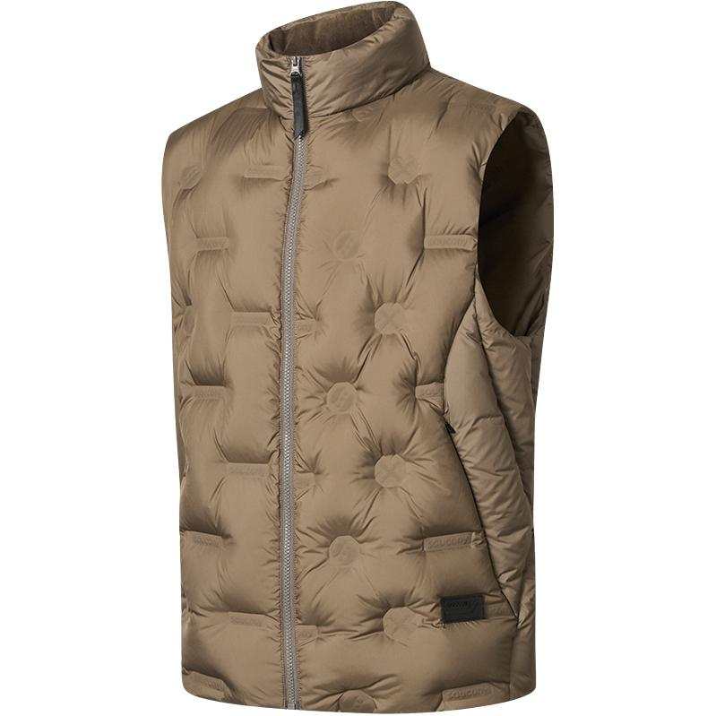 Saucony Vests Unisex Antumn Leaves Yellow Stand Collar Thickened Other