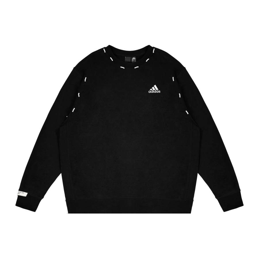 Adidas Adidas LABEL Sweatshirts Unisex Black Crew Neck Moderate Regular