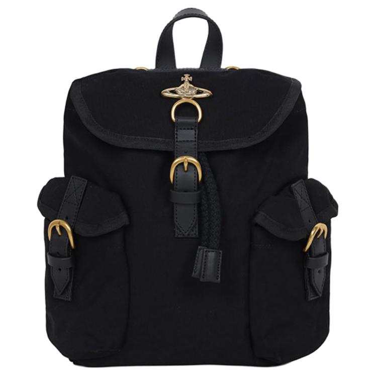 Vivienne Westwood Canvas Backpack Women's Black