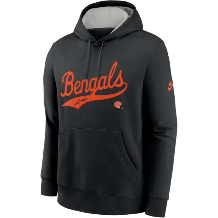 Nike Nike Cincinnati Bengals Rewind Club Logo Men's Nike Nfl Pullover Hoodie