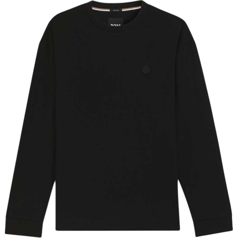 Hugo Boss long-sleeve embroidered-logo T-shirt
