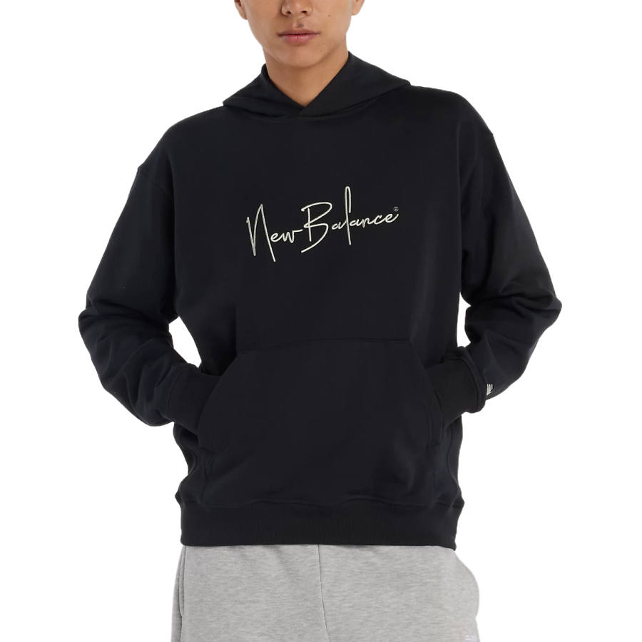 New Balance New Balance Sweatshirts Men's Black Hooded Moderate