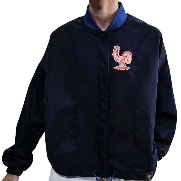 Nike Nike FFF Jackets Women's Blue Baseball Collar Moderate Pilot