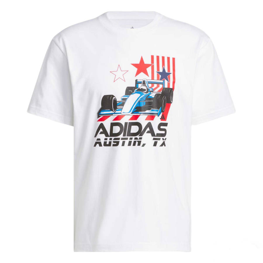 Adidas Adidas T Shirts Men's White Crew Neck Moderate