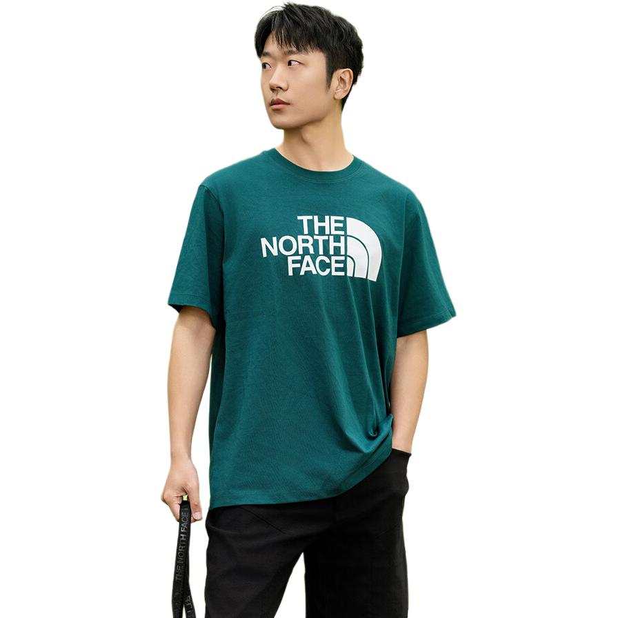 THE NORTH FACE T Shirts Men's 6GI/Green Crew Neck Moderate