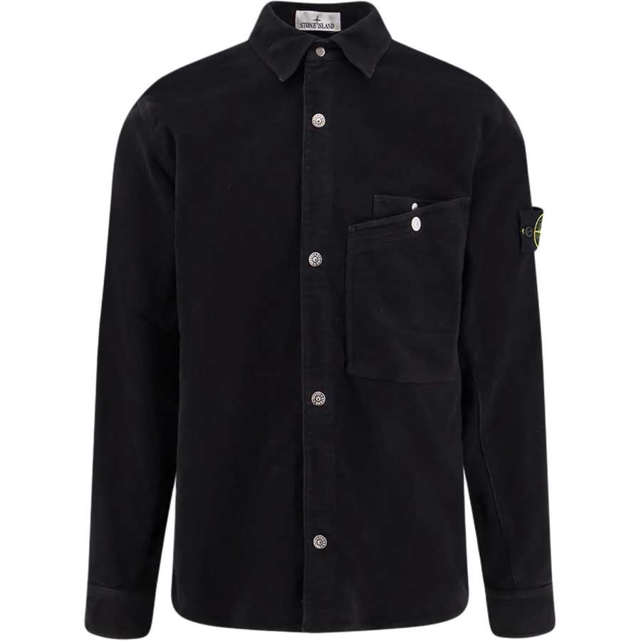 STONE ISLAND Stone Island Snap-Button Patch Shirt