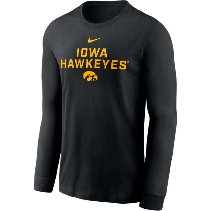 Nike Nike Iowa Sideline Men's Nike Dri FIT College Long Sleeve T Shirt