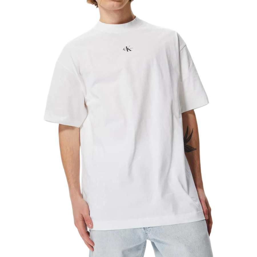 Calvin Klein T Shirts Men's White Crew Neck