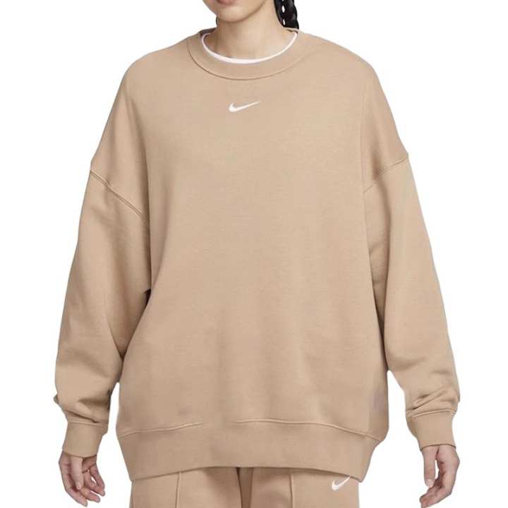 Nike Nike Sweatshirts Women's Khaki Crew Neck Moderate
