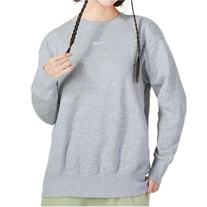 Nike Nike Sweatshirts Women's Gray Crew Neck Moderate Regular
