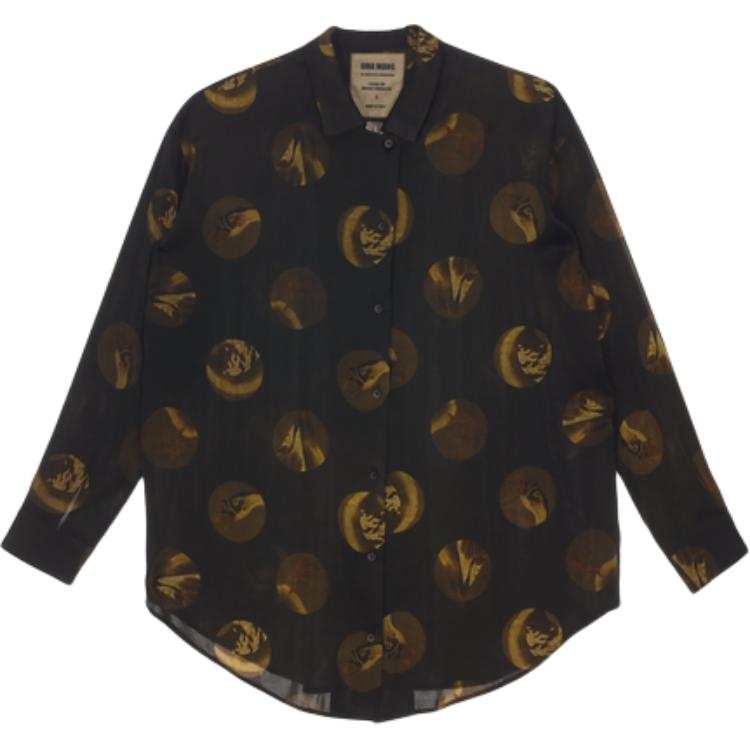 UMA WANG Uma Wang circular-print silk-blend shirt