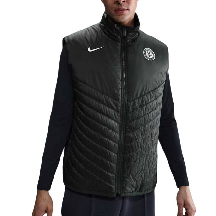 Nike Nike Chelsea FC Vests Men's Outdoor Green/Outdoor Green/Phantom Stand Collar Other