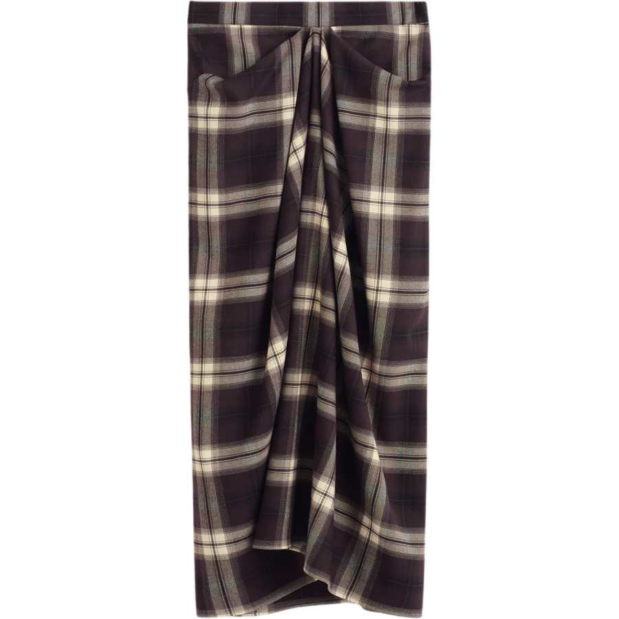 COS Casual Long Skirts Women's Burgundy Moderate Mid Length