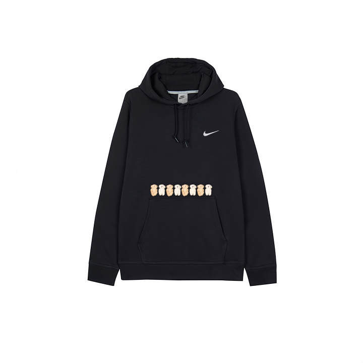 Nike Nike Sweatshirts Men's Black Hooded Moderate