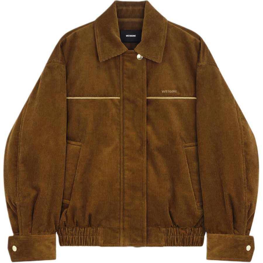 WE11DONE WE11DONE Puffer Jackets Women's Brown Lapel Moderate Other