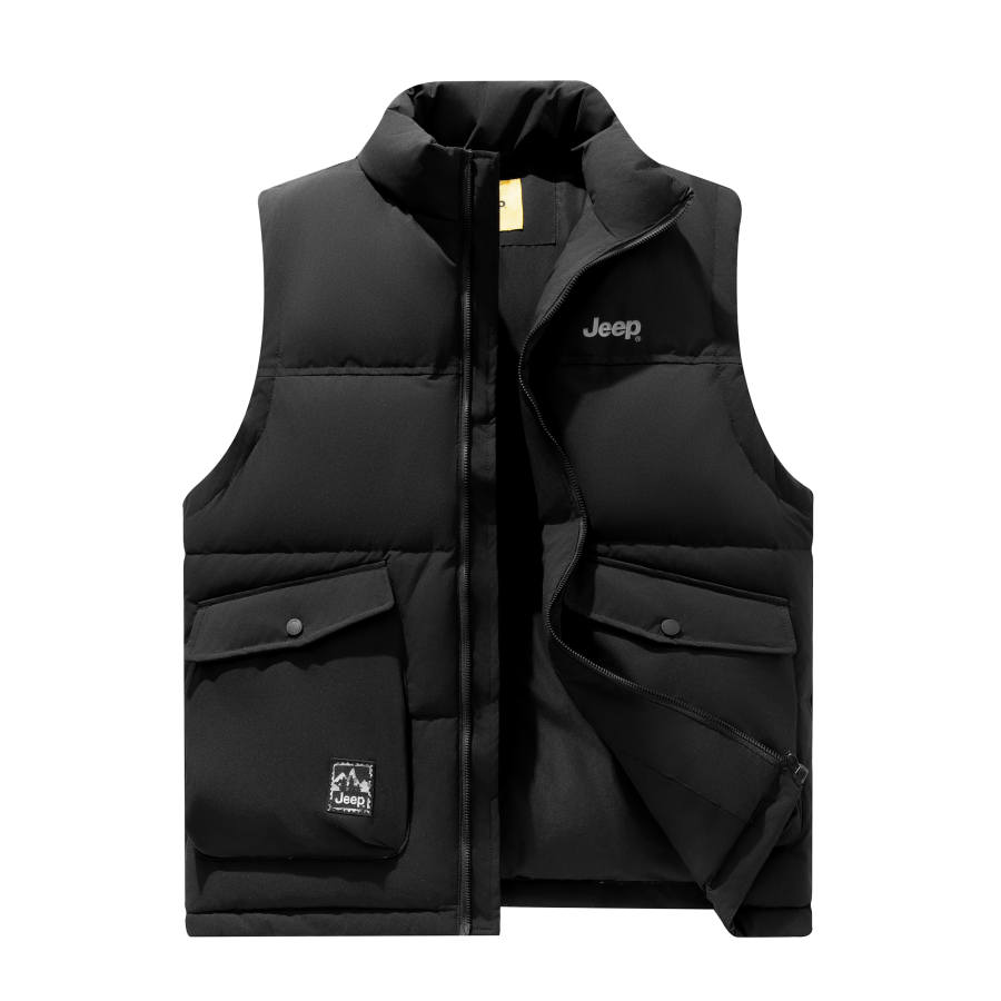 Jeep Vests Men's Stand Collar Moderate Urban Techwear