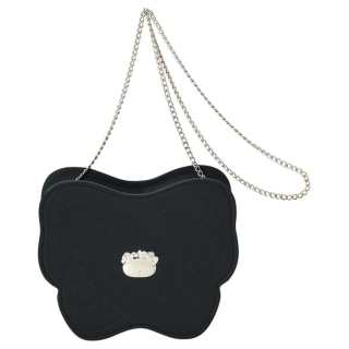 Sanrio Hello Kitty, Collaboration Polyurethane Synthetic Leather Shoulder Bag Women's Black