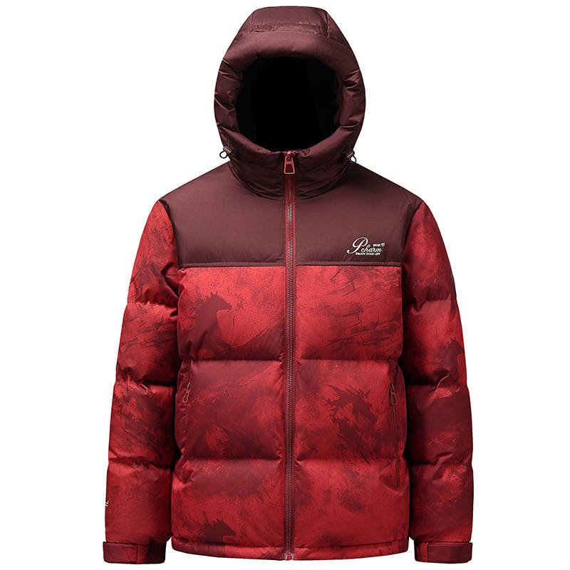 YALU Down Jackets Men's Hooded Thickened