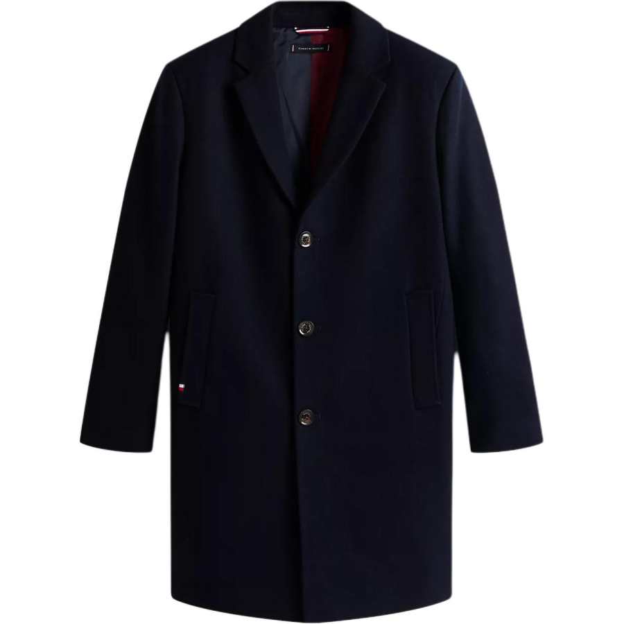 Tommy Hilfiger Coats Men's Marine Blue Moderate