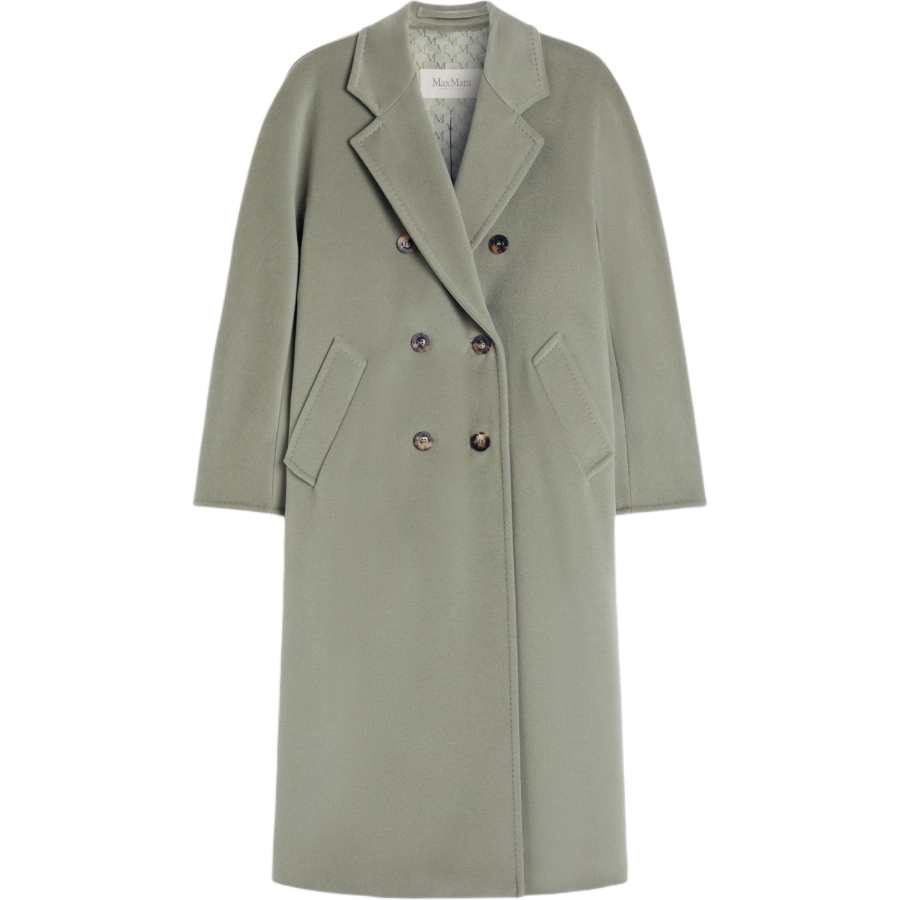 MaxMara MaxMara Coats Women's Sage Green Suit Collar Moderate