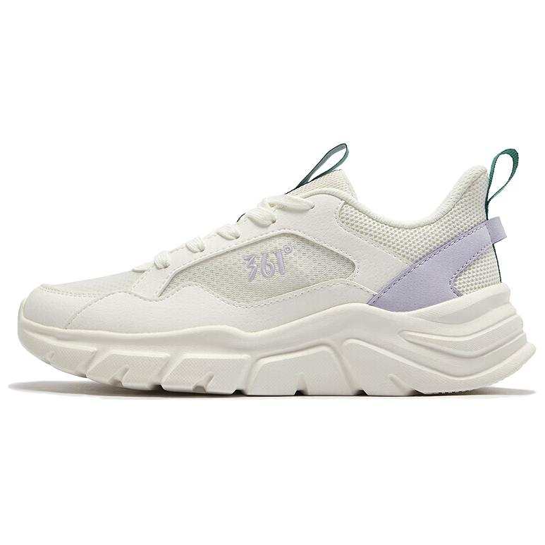 361° Slip Resistant Abrasion Resistant Low top Casual Shoes Women's White Purple
