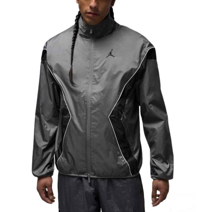 Jordan Jordan Brooklyn Jackets Men's Iron Gray/Black/White/Black Turtleneck Moderate Other
