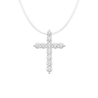 ICEGANG 925 Sterling Silver White Gold With Zircon And Moissanite Necklaces Unisex