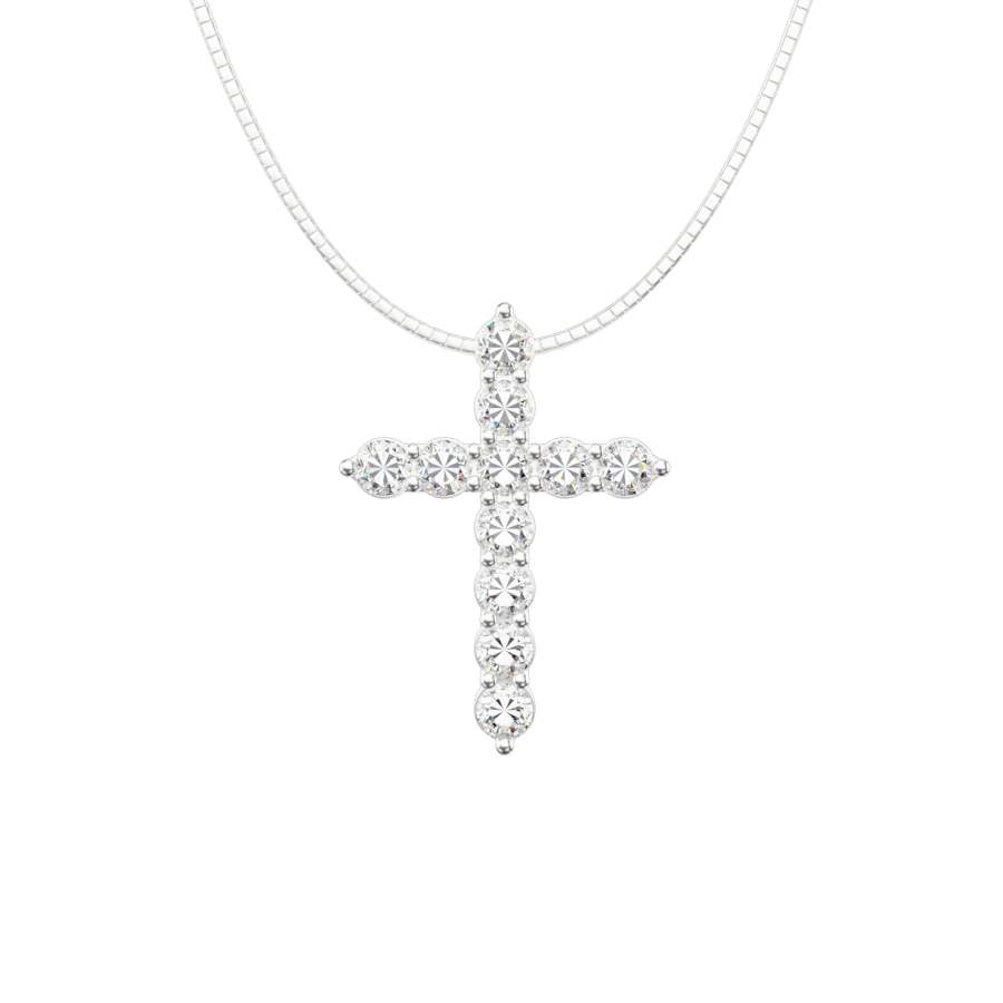 ICEGANG 925 Sterling Silver White Gold With Zircon And Moissanite Necklaces Unisex