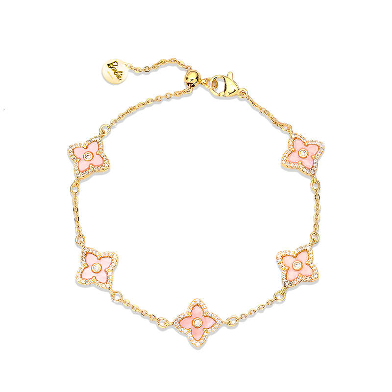 Barbie Mother Of Pearl Synthetic Cubic Zirconia Alloy Bracelets Women's