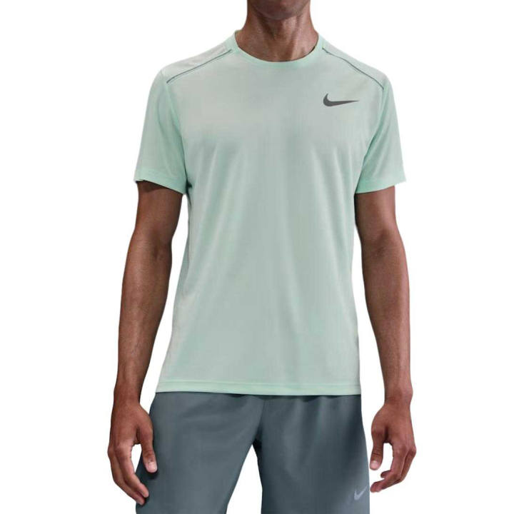 Nike Nike MILER T Shirts Men's Mint Foam Crew Neck Moderate
