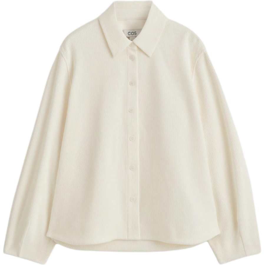 COS COS Shirts Women's Ecru Pointed Collar Moderate