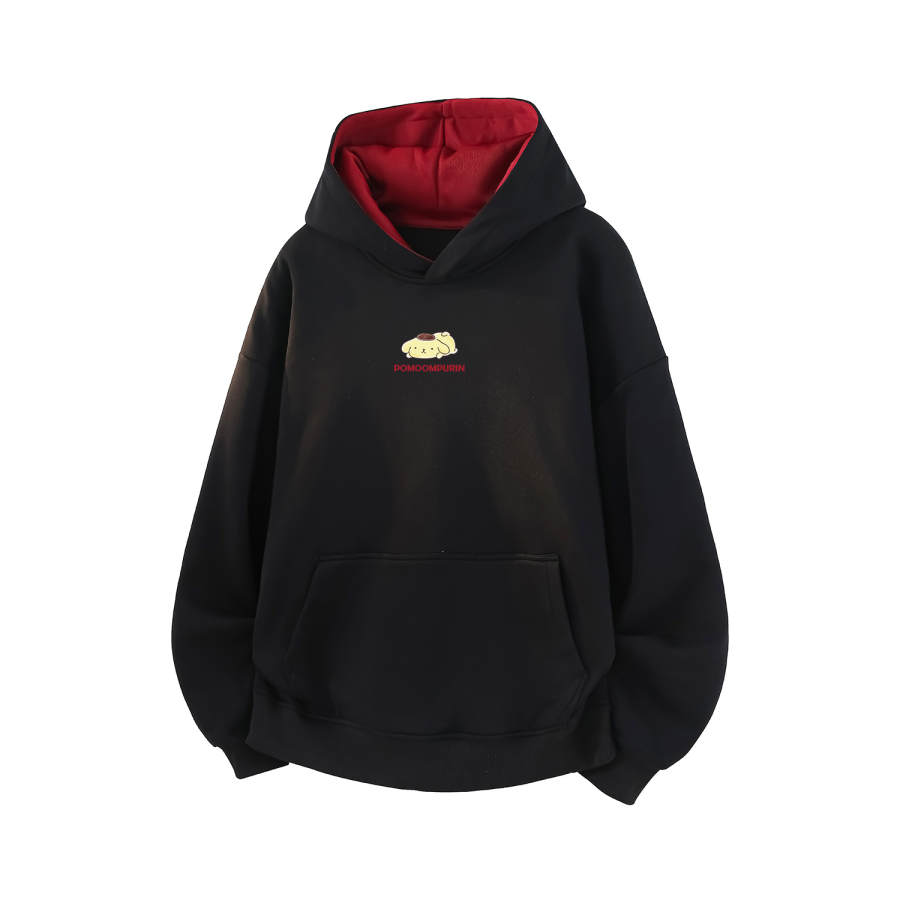 Sanrio x Pomoompurin X Hello Kitty Hello Kitty Pudding Dog SS25 Sweatshirt Unisex Fleece Lining Available