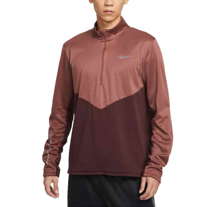 Nike Nike Running T Shirt Men's Bright Burgundy Red/Red Brown