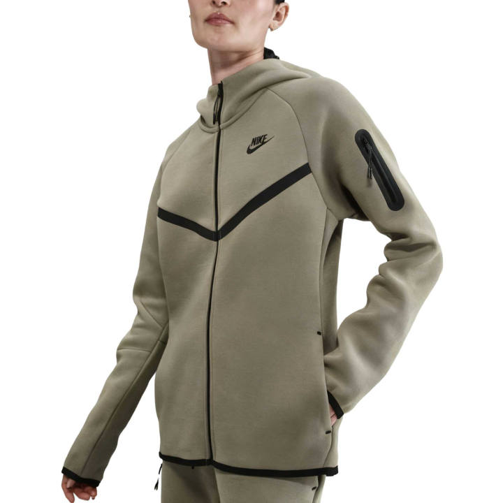 Nike Nike Sportswear Tech Fleece Tops Women's Light Army Green Moderate