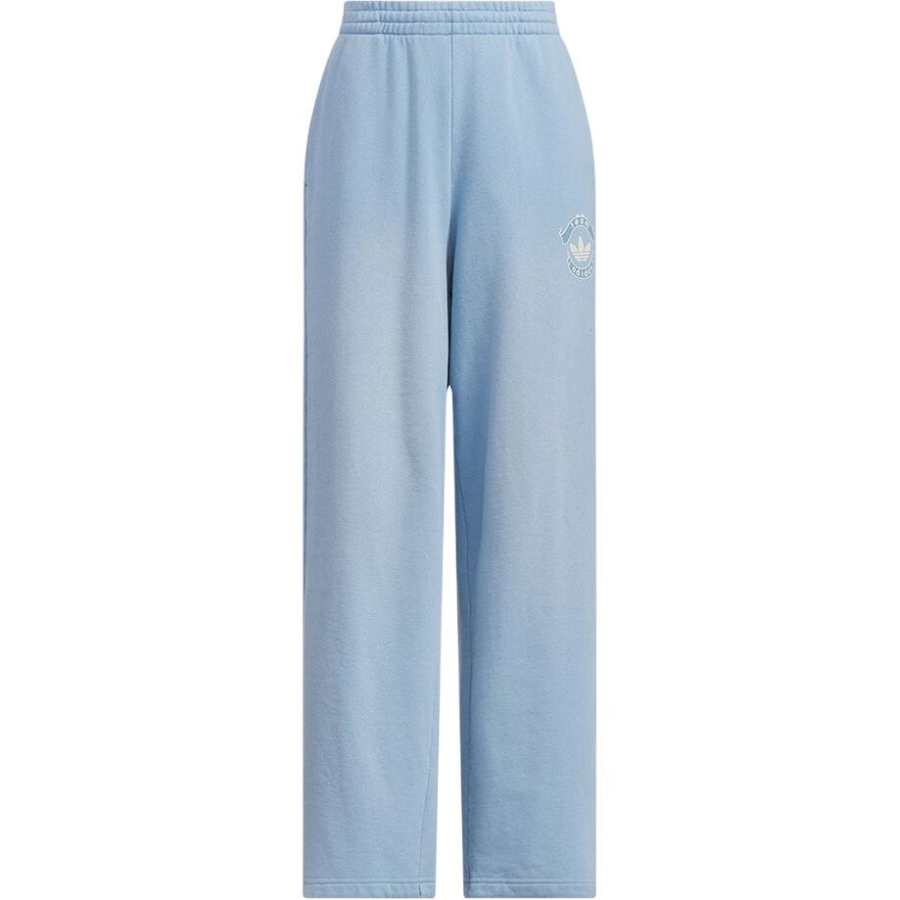 Adidas Originals Jeans Women's Light Denim Blue Moderate Straight Fit Pants