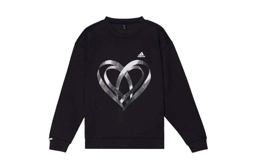 Adidas Adidas LABEL Sweatshirts Unisex Black Crew Neck Moderate Regular