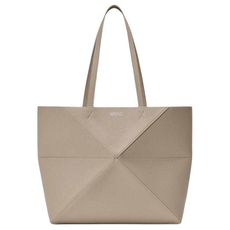 LOEWE Puzzle Fold Grain Calfskin Handbag Medium Women's Terracotta