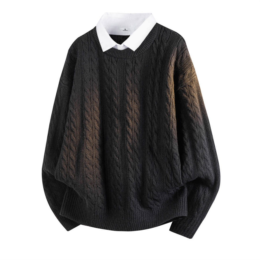 PAL ONGACO Sweaters Unisex Shirt Collar Moderate