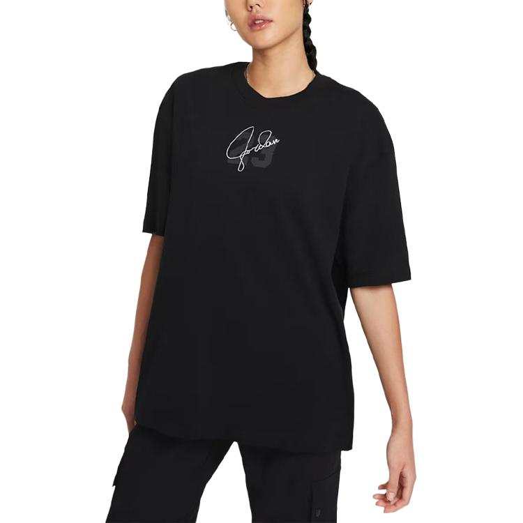 Jordan Jordan T Shirts Women's Black Crew Neck